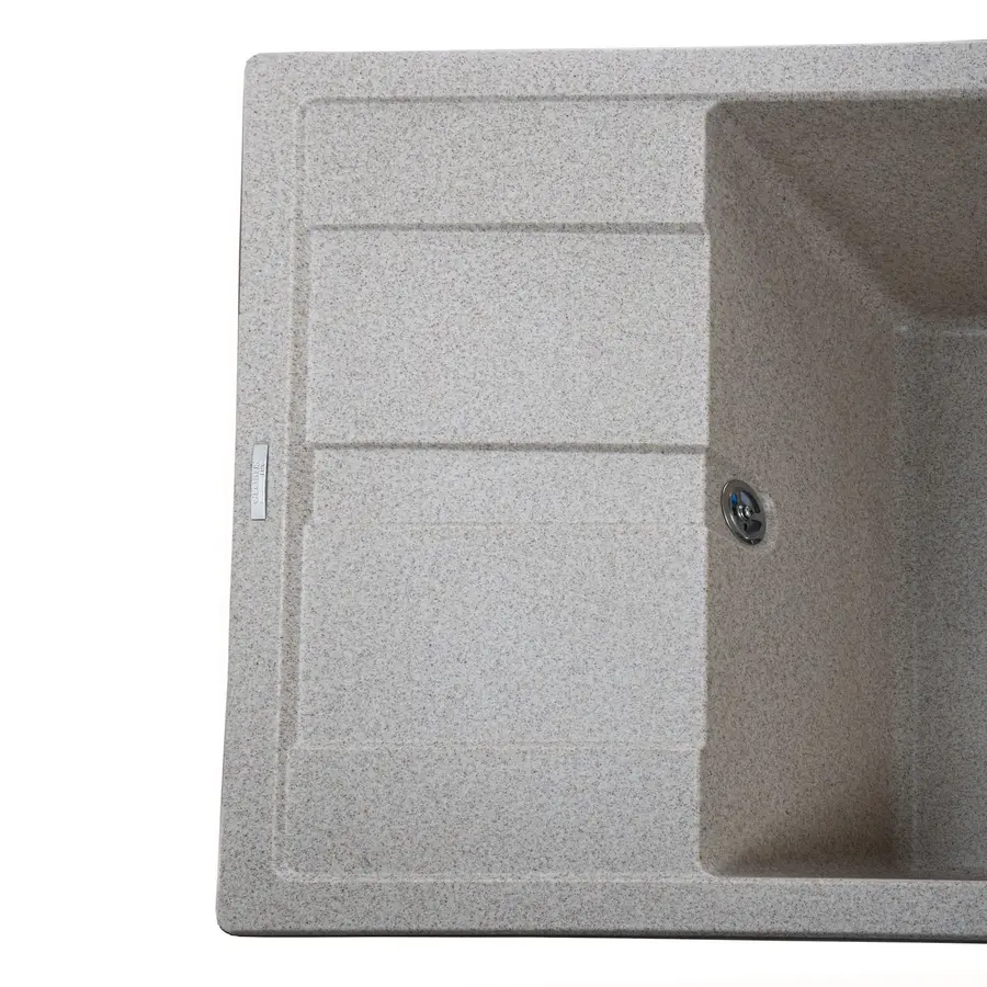 Гранитная кухонная мойка Globus Lux ONE миндаль 650х500мм-А0008