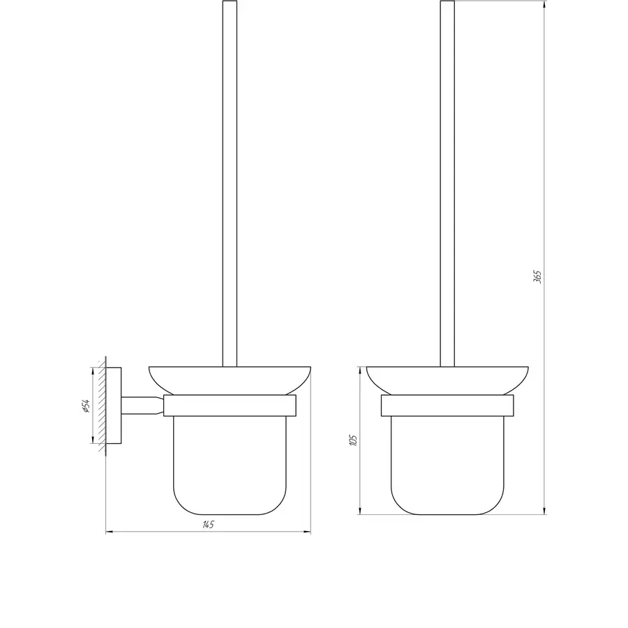 Ершик настенный Globus Lux BS8429A