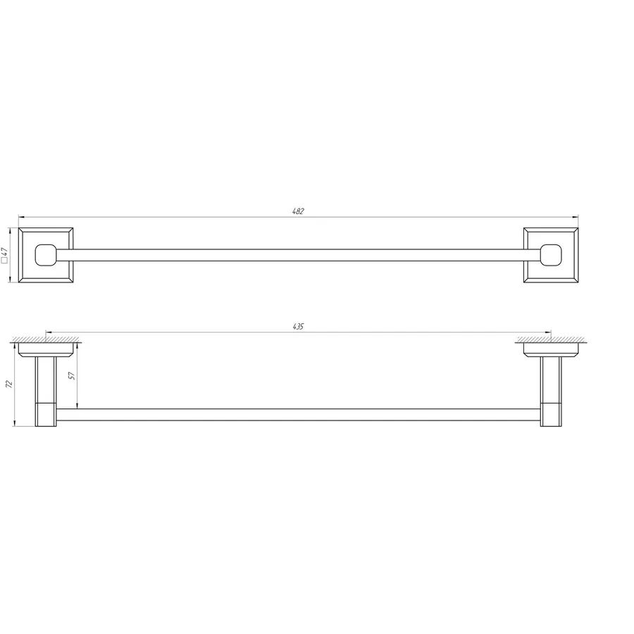 Тримач рушників TOPAZ TKB 9912/45