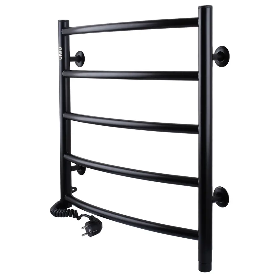 Рушникосушарка UNIO LD EL 500-500-5 BLK Драбинка Дуга електро чорна