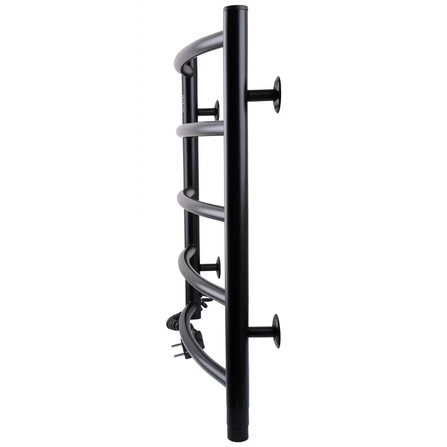 Рушникосушарка UNIO LD EL 500-500-5 BLK Драбинка Дуга електро чорна