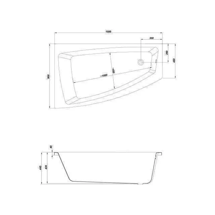 LORENA Ванна 150Х70