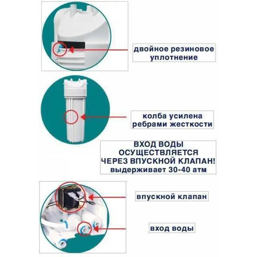 Система н. осмоса Bio + systems (мембр.Filmtec, водоворот. США), насос, ок. рук. RO-75-SL02