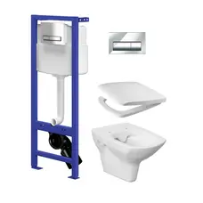 CET 929 ІНСТ СИС-МА HI-TECH CARINA Clean ON з кришкою ліфт кнопка PRESTO хром блиск