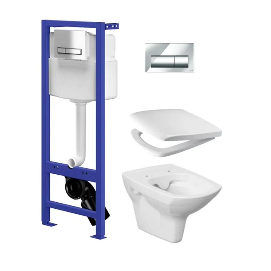 CET 929 ІНСТ СИС-МА HI-TECH CARINA Clean ON з кришкою ліфт кнопка PRESTO хром блиск