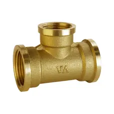 Трійник редукційний латунний 3/4″ВР х 1/2″ВРх 3/4″ВР штампований А0212А VA Трійник редукційний латунний 3/4″ВР х 1/2″ВРх 3/4″ВР штампований А0212А VA