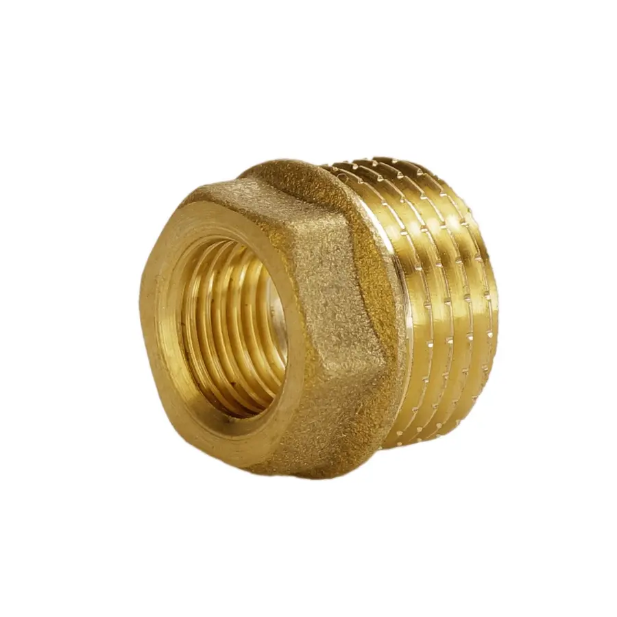 Футорка латунна 1/2″ЗР х 3/8″ВР штампована А0752А