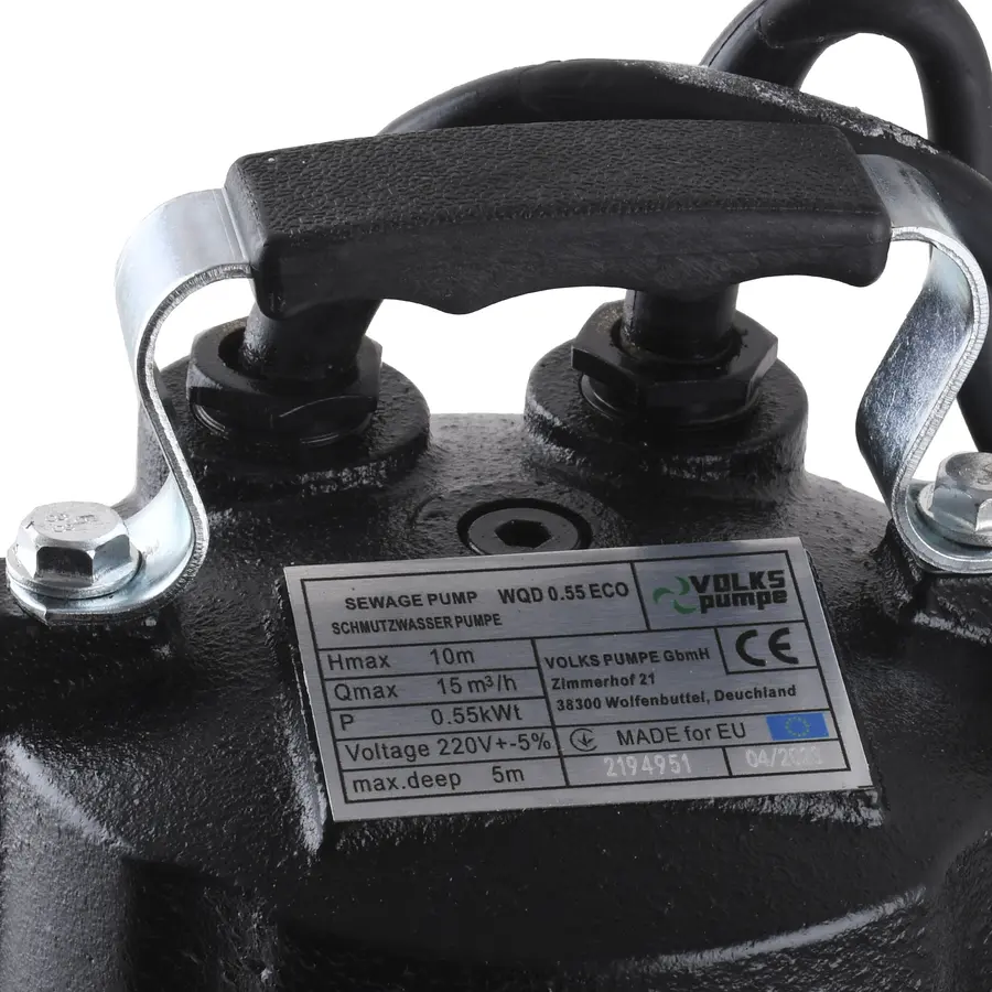 Насос фекальний VOLKS pumpe WQD 0.55 ECO 0.55кВт