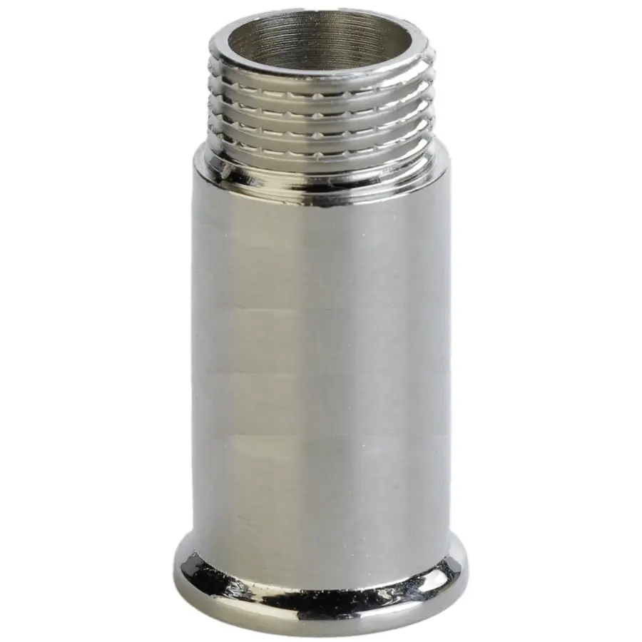 Подовжувач хромований 1/2″ х 30мм штампований з буртом А3505Ахр