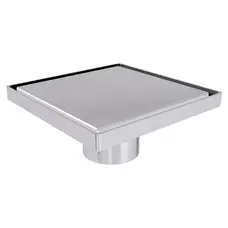 TM131-15-TILLO Трап нержав. з нерж. решіткою150х150, DN 50,сухий затвір без сифону, Туреччина,блістер