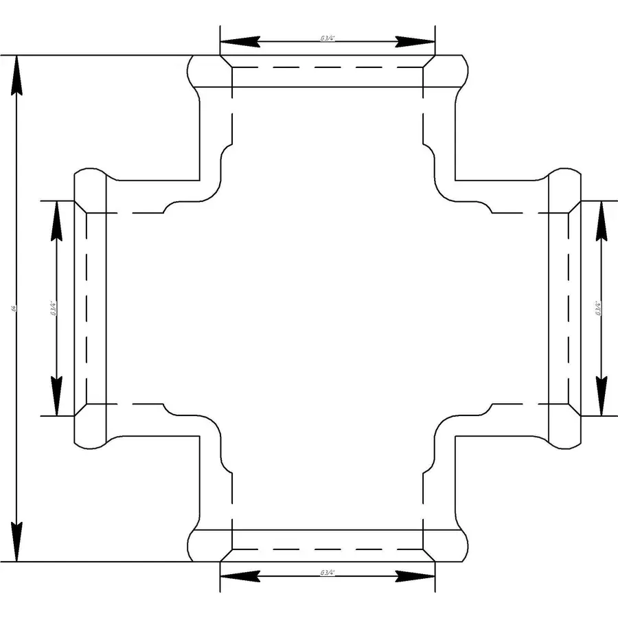 Хрестовина VIEGA 3180 3/4″ ВВВВ (320621)