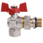 Кран шаровой угловой с американкой WATERVALVE Q003 1/2 "NV-V124 1/2" BH