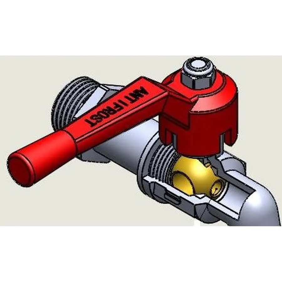 Кран SELBA кульовий для поливу 1/2″ SL1583 Antifrost
