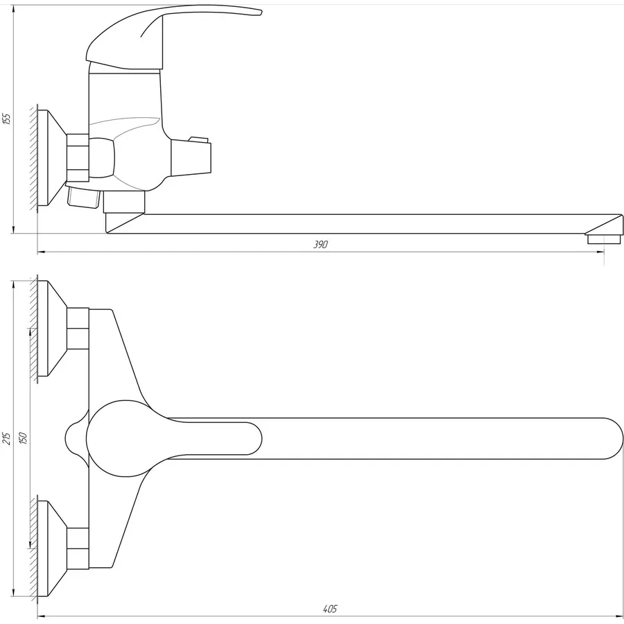 Смеситель для ванны DOMINO ACCENT DAC-208