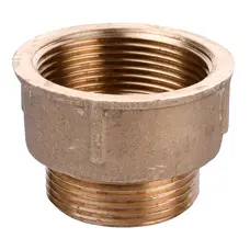 Перехідник редукційний латунний 1 1/2″ВР х 1 1/4″ЗР штампований А0618А VA