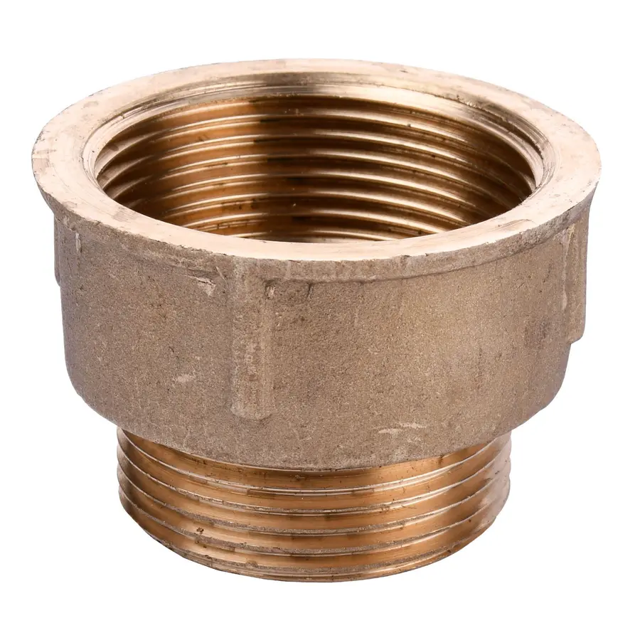 Перехідник редукційний латунний 1 1/2″ВР х 1 1/4″ЗР штампований А0618А VA