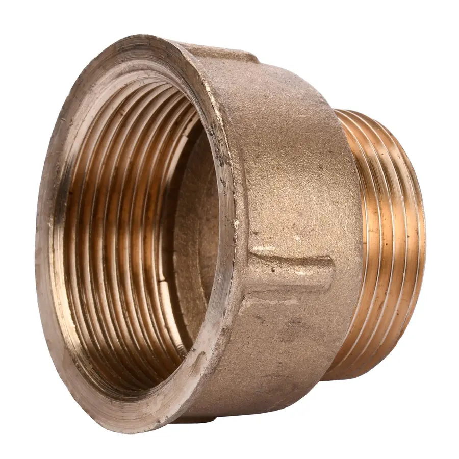 Перехідник редукційний латунний 1 1/2″ВР х 1 1/4″ЗР штампований А0618А VA