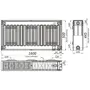 Радиатор стальной панельный KALDE 22 низ 500х1600