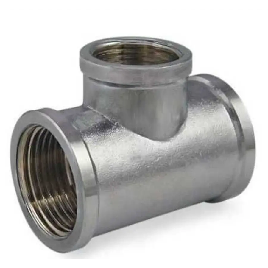 Тройник SOLOMON 3/4 "х1 / 2" х3 / 4 "ВВВ хром 8202