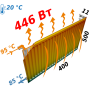Радиатор стальной панельный KALDE 11 бок 500x400