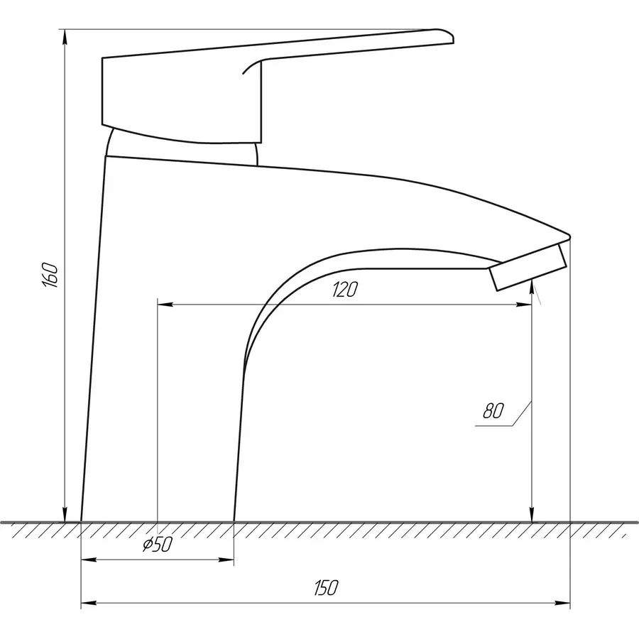 Смеситель для умывальника DOMINO BLITZ DBC-401