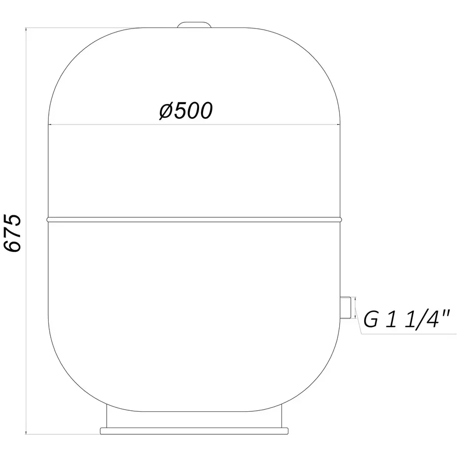 Гідроакумулятор з фіксованою мембраною 105 л ZILMET HYDRO-pro 10bar ( 11A0010500 )