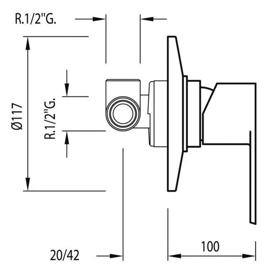Змішувач для душа TRES BM 01717712
