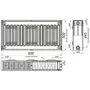 Радіатор сталевий панельний OPTIMUM 22 бок 500x800