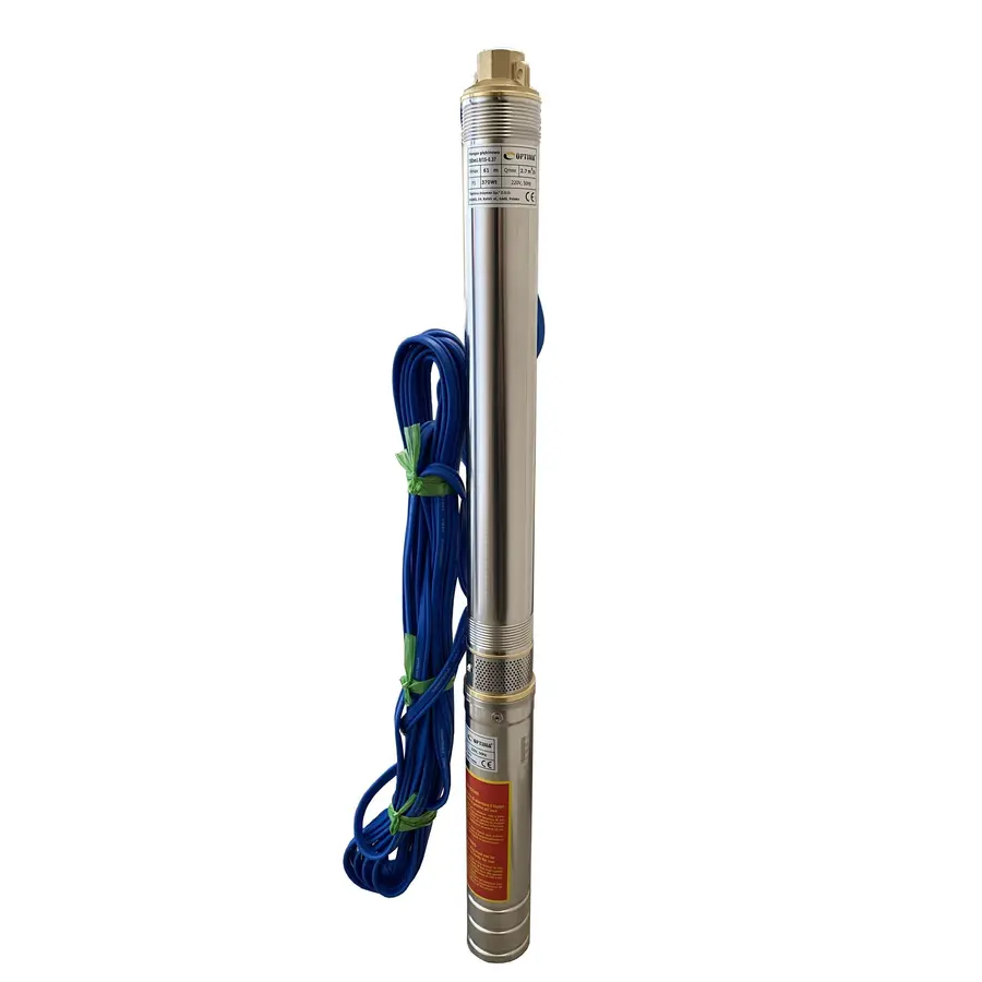 Насос свердловинний з підв, стійк, до піску 3″ OPTIMA 3SDm1,8/15 0,37 кВт 61м + пульт+кабель15м NEW