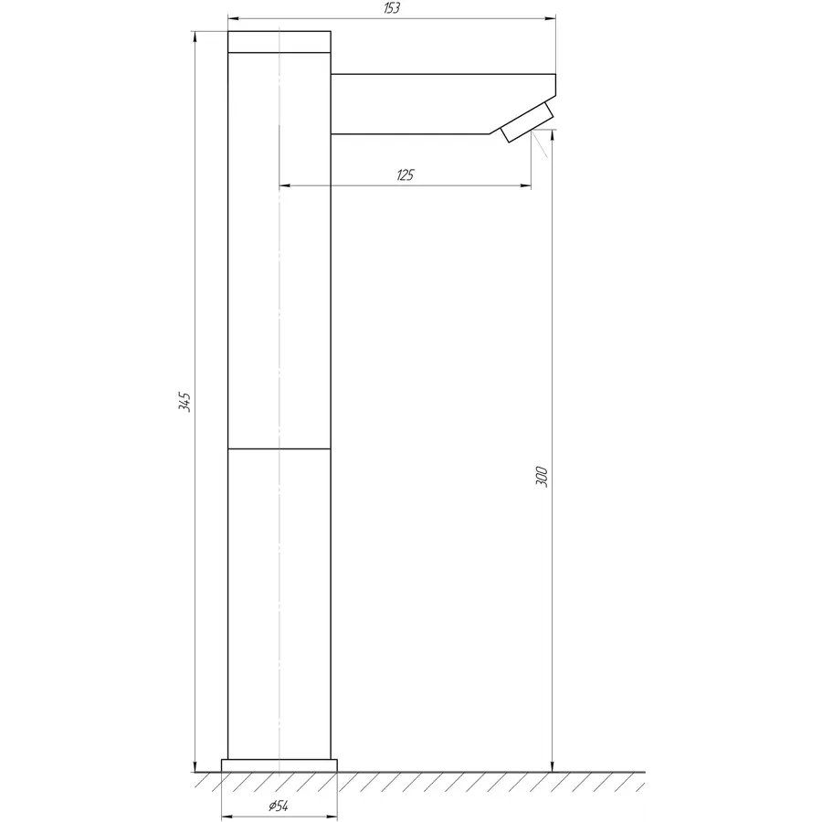 Смеситель инфракрасный для умывальника TREMOLADA TREMO-8503L