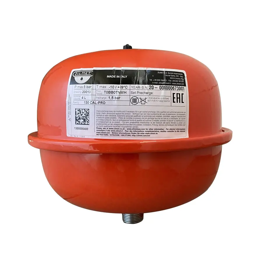 Бак Zilmet cal-pro для систем опалення 4л. 5bar ( 1300000400 )