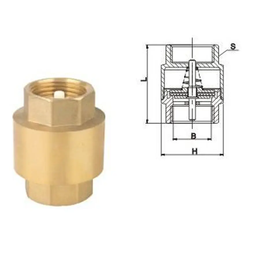 Клапан зворотного ходу води SOLOMON 1/2″ 6021-6020 пласт. шток