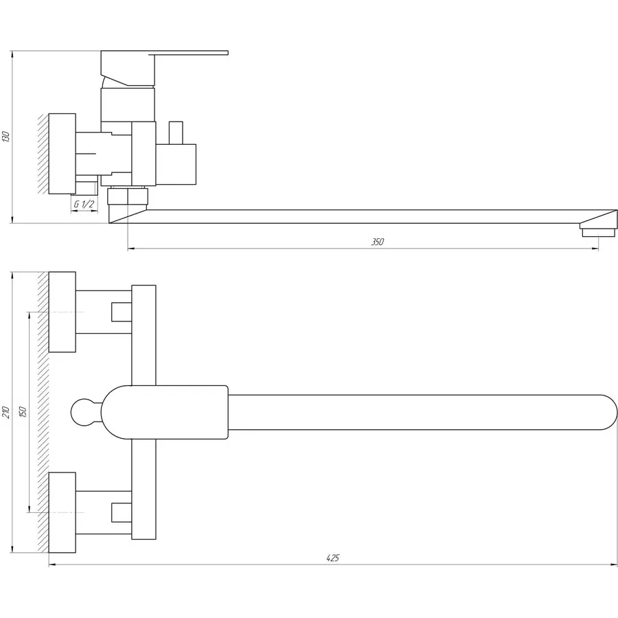 Змішувач для ванни TOPAZ SARDINIA TS 08116-H19