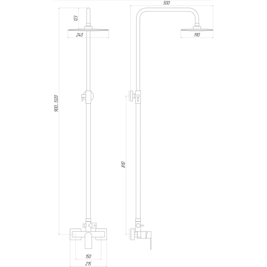 Душова система TOPAZ SARDINIA TS 08702-H19