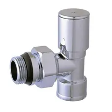 Кран вентильний кутовий з американкою SOLOMON 3/4″ CHROM 1855 з ущільнювачем