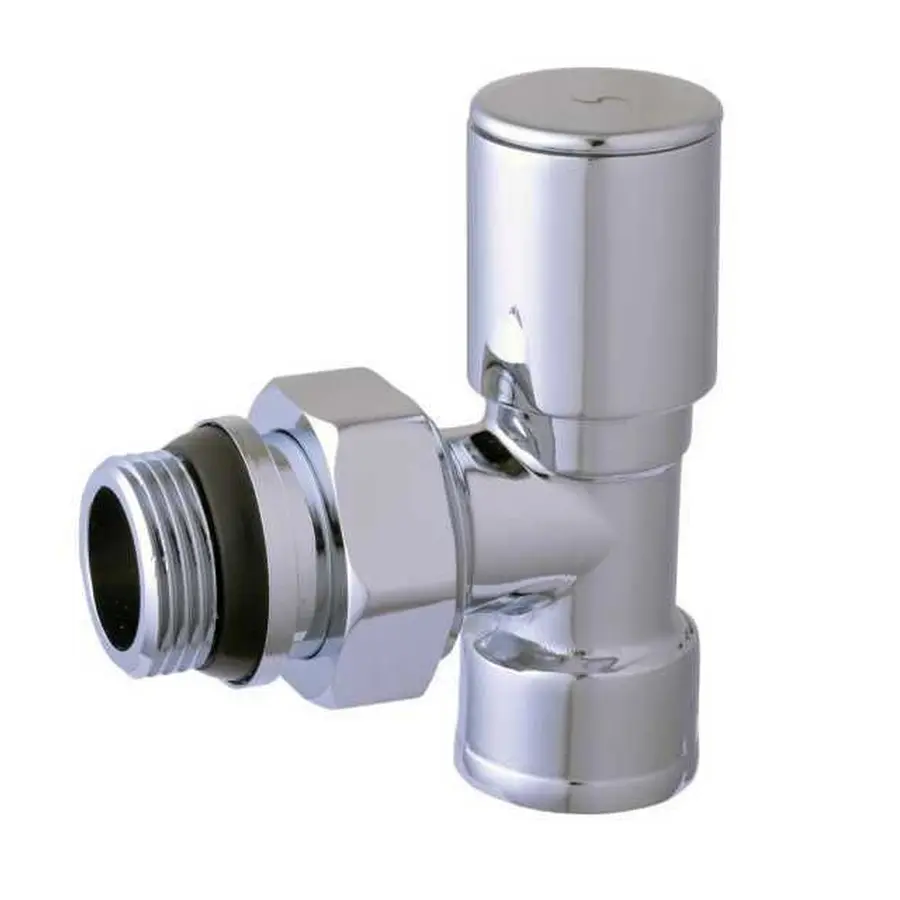 Кран вентильний кутовий з американкою SOLOMON 3/4″ CHROM 1855 з ущільнювачем