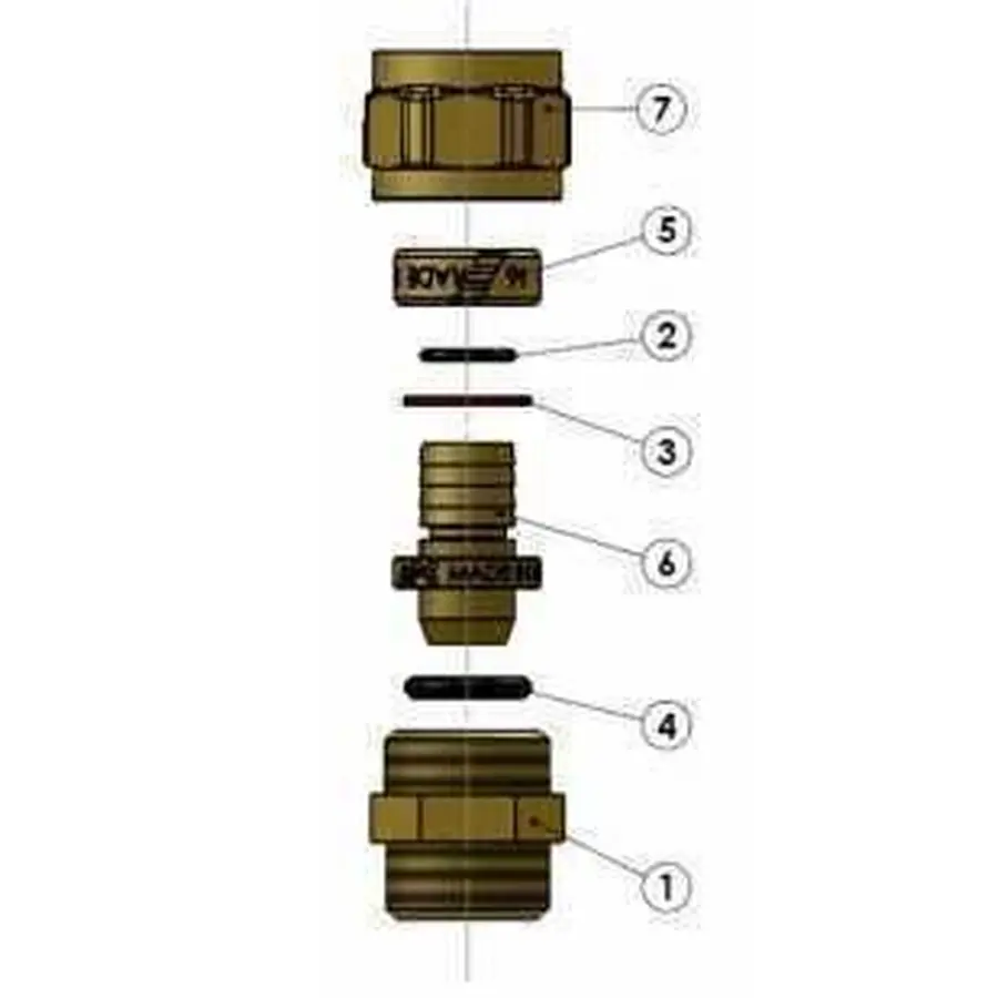 Муфта с наружной резьбой APE ITALY 701 L 11 / 4x32