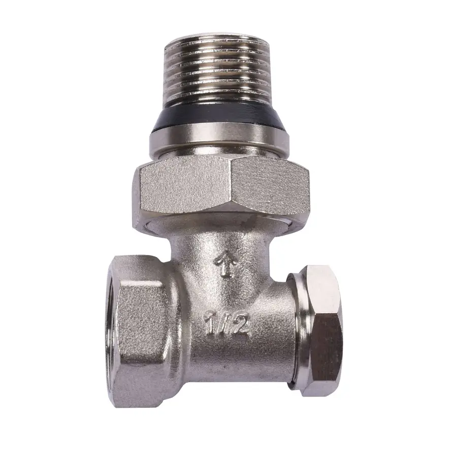 Кран радиаторный угловой ECO Technology ECO5107 1/2 "под ключ с уплотнителем