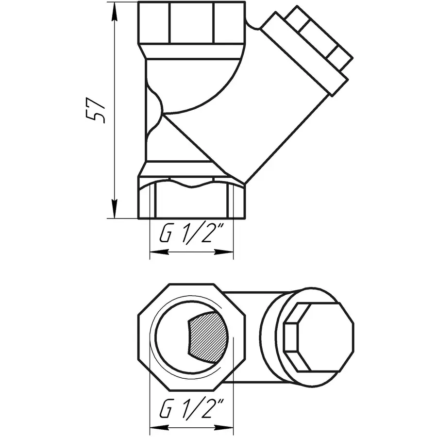 Фільтр грубого очищення для газу ITAP 1/2″ 193