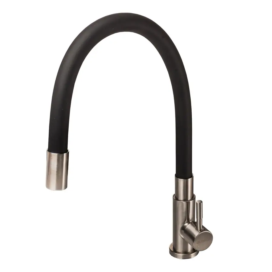Смеситель кухонный моно Globus Lux ALPEN SUS-004SN гибкий черный