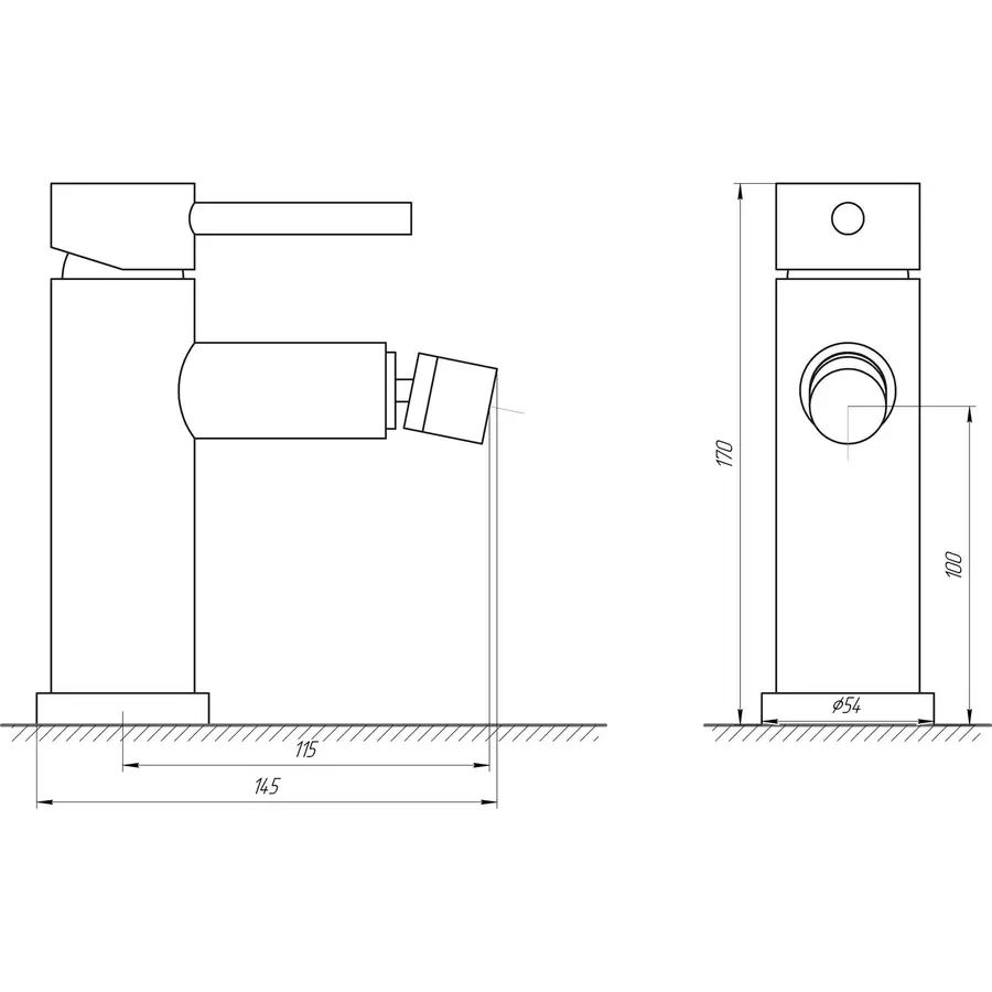 Змішувач для біде Globus Lux ALPEN SBT1-106