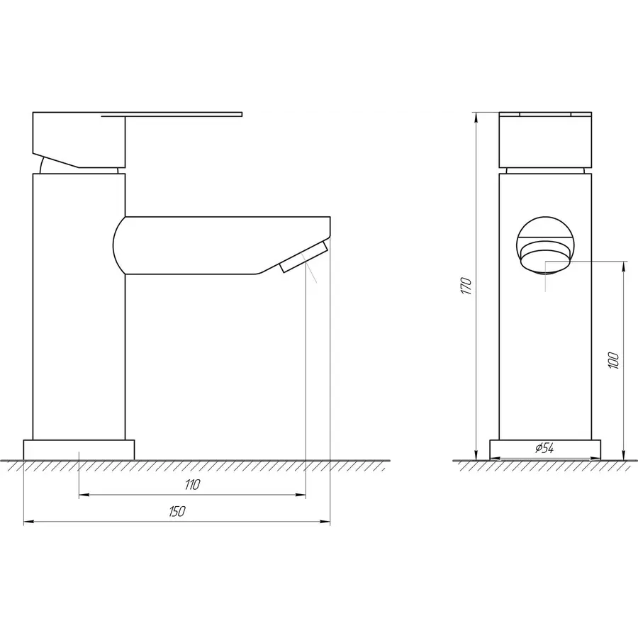 Смеситель для умывальника Globus Lux SHS-106