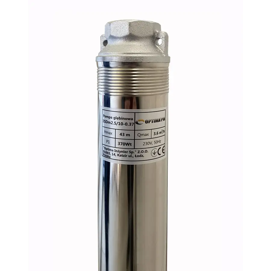 Насос свердловиний з підвищеною стійкістю до піску OPTIMA PM 3SDm2,5/10 0,37 кВт 46м + 1,5 м кабель