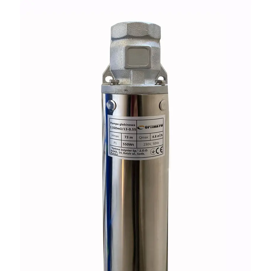 Насос свердловиний з підвищеною стійкістю до піску OPTIMA PM 3,5SDm3/13 0,55 кВт 79м + 50 м кабель