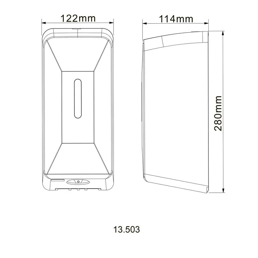 Дозатор сенсорний для антисептика HOTEC 13.503 ABS White