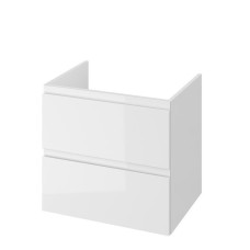 Шкафчик под умывальник на столешницу с отверстием для сифона белый Cersanit MODUO 60