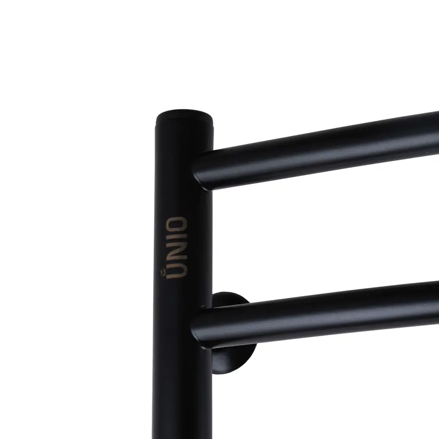 Полотенцесушитель UNIO LDE ER 1200-500-12 BLK Лесенка Дуга Элит электро черная