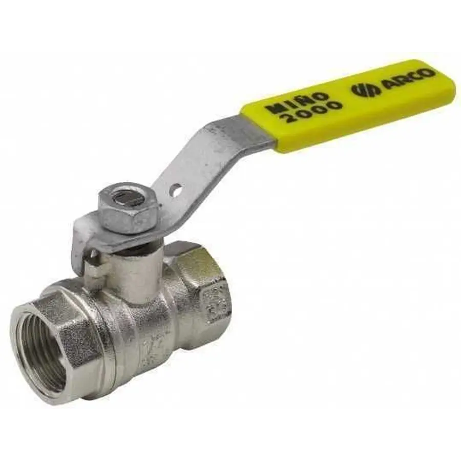 Кран кульовий ARCO MINO 1/2" ВВ ЖР РО102