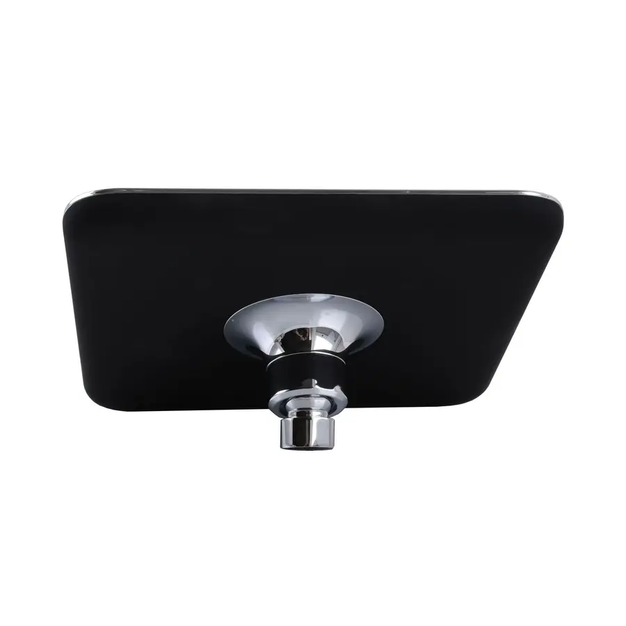 Душевая лейка Globus Lux D051411-Black- ТРОПИК квадратная Хром-Черная Эмаль, в коробке