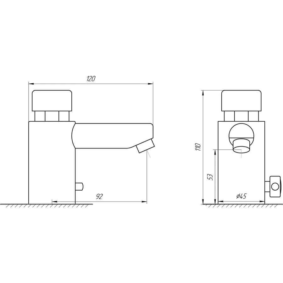 Кран-дозатор для умывальника TREMOLADA ТREMO 463 Hot / Cold